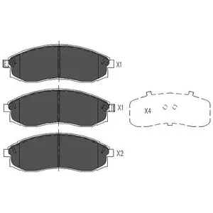 Remblokken set KBP5517 Kavo parts pas cher