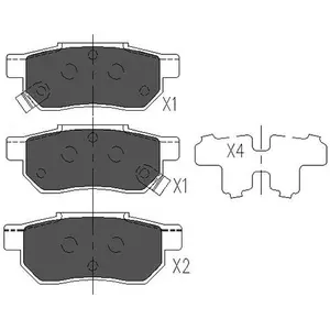 Remblokken set KBP2007 Kavo parts