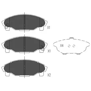 Remblokken set KBP1502 Kavo parts pas cher