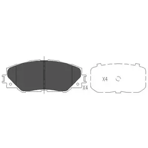 Remblokken set KBP9026 Kavo parts pas cher