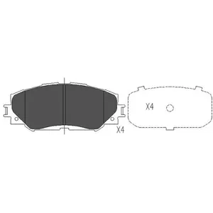 Remblokken set KBP9120 Kavo parts pas cher