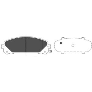 Remblokken set KBP9116 Kavo parts pas cher
