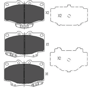 Remblokken set KBP9048 Kavo parts pas cher