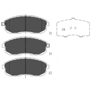 Remblokken set KBP6579 Kavo parts pas cher