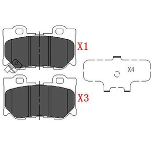 Remblokken set KBP6582 Kavo parts pas cher