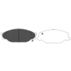 Remblokken set KBP9039 Kavo parts pas cher