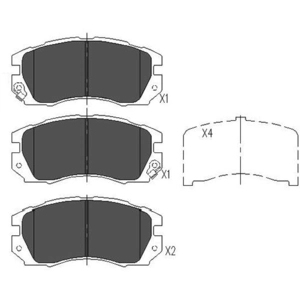 Remblokken set KBP8013 Kavo parts pas cher