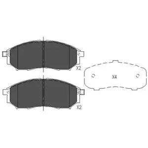 Remblokken set KBP6567 Kavo parts pas cher