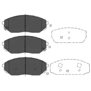 Remblokken set KBP4014 Kavo parts pas cher