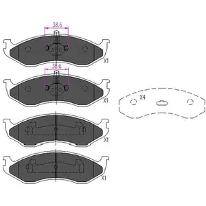 Kavo parts Remblokken set pas cher
