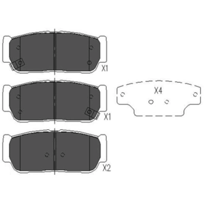 Remblokken set KBP4017 Kavo parts pas cher