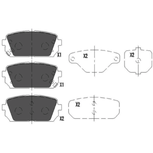 Remblokken set KBP4019 Kavo parts pas cher