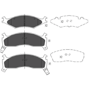 Remblokken set KBP4008 Kavo parts pas cher