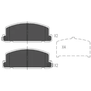 Remblokken set KBP3506 Kavo parts pas cher