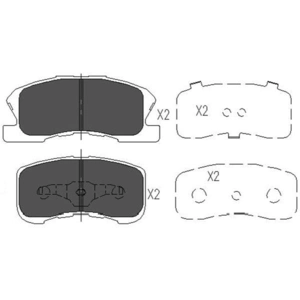 Remblokken set KBP1508 Kavo parts pas cher