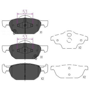 Remblokken set KBP2043 Kavo parts pas cher