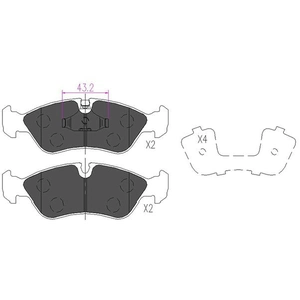 Remblokken set KBP1004 Kavo parts pas cher