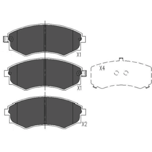 Remblokken set KBP3027 Kavo parts pas cher