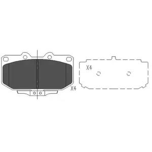 Remblokken set KBP6536 Kavo parts pas cher
