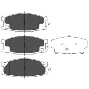 Remblokken set KBP5539 Kavo parts pas cher