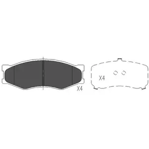 Remblokken set KBP6523 Kavo parts pas cher