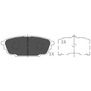Remblokken set KBP4544 Kavo parts pas cher