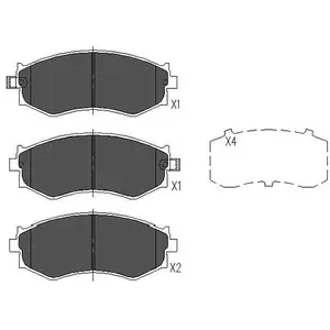 Remblokken set KBP6527 Kavo parts pas cher