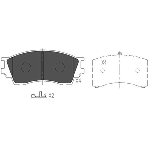 Remblokken set KBP4529 Kavo parts pas cher