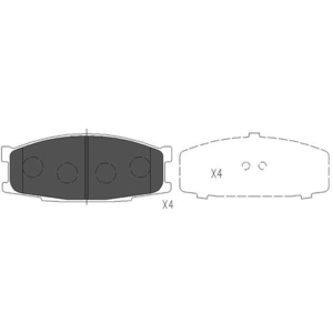 Remblokken set KBP5527 Kavo parts pas cher