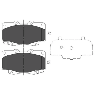 Remblokken set KBP9096 Kavo parts pas cher