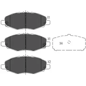 Remblokken set KBP9093 Kavo parts pas cher