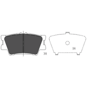 Remblokken set KBP9086 Kavo parts pas cher