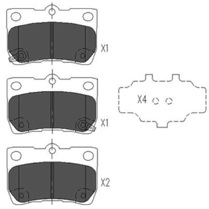 Remblokken set KBP9083 Kavo parts pas cher