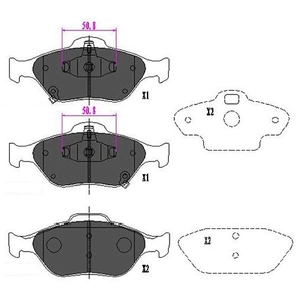 Remblokken set KBP9091 Kavo parts pas cher