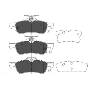 Remblokken set KBP9106 Kavo parts pas cher