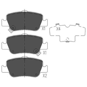 Remblokken set KBP9104 Kavo parts pas cher