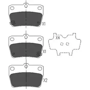 Remblokken set KBP9068 Kavo parts pas cher