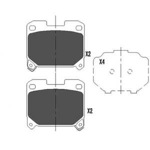 Remblokken set KBP9063 Kavo parts pas cher