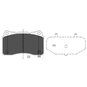 Remblokken set KBP8021 Kavo parts pas cher
