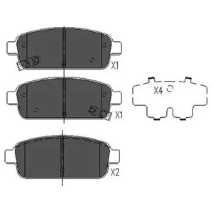 Remblokken set KBP1013 Kavo parts pas cher