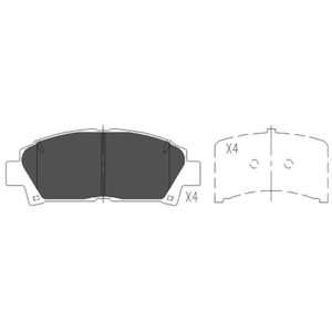 Remblokken set KBP9110 Kavo parts pas cher