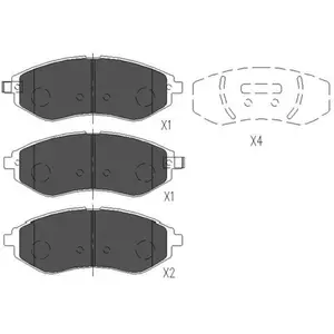 Remblokken set KBP1019 Kavo parts pas cher