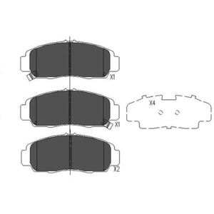 Remblokken set KBP2052 Kavo parts pas cher