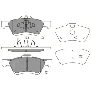 Remblokken set KBP4564 Kavo parts pas cher