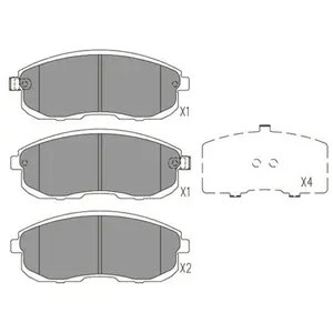 Remblokken set KBP6596 Kavo parts pas cher