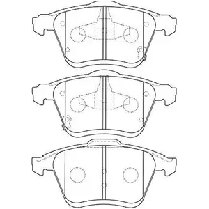 Remblokkenset schijfrem BP4566 Kavo parts pas cher