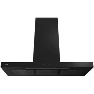 ETNA AB791ZT - Matzwarte schouwkap met glasdesign front - 90 cm - A++ pas cher