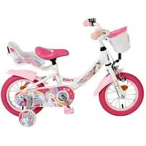 Comparateur de prix : Volare Unicorn Kinderfiets - Meisjes - 12 inch - Wit