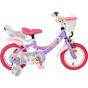 Comparateur de prix : Volare Unicorn Kinderfiets - Meisjes - 12 inch - Paars