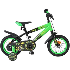Volare Strike Kinderfiets - Jongens - 12 inch - Zwart Groen pas cher